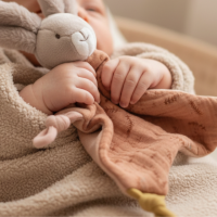 MOULIN ROTY Mazlící ubrousek zajíček Clay