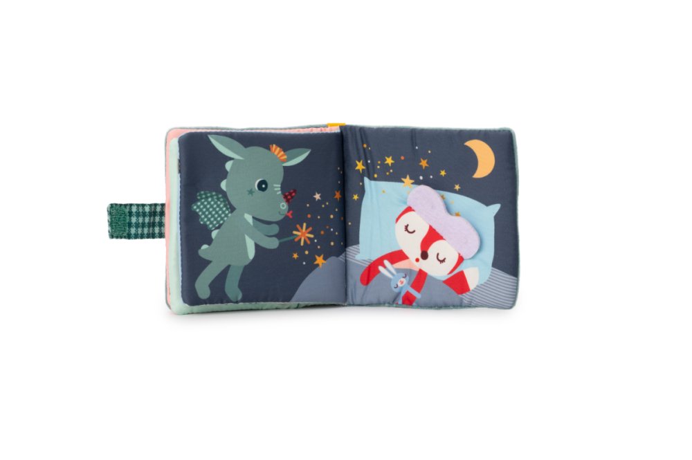 Textilní knížka s kousátkem - kouzelník dráček Joe