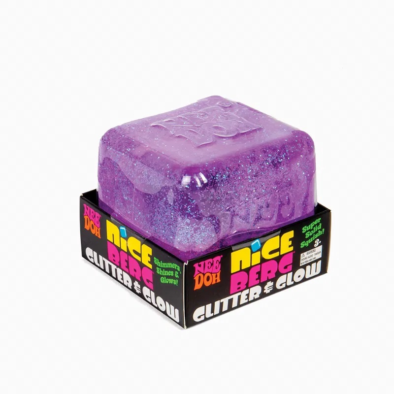 Schylling NeeDoh Mačkací kostka Nice Berg třpytivá - veliká