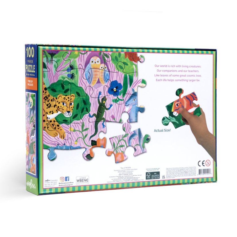 Tree of Wildlife - 100 Piece Puzzle, eeBoo
