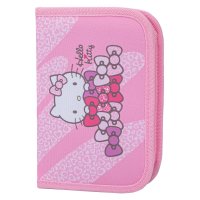 BAAGL Školní penál jednopatrový Hello Kitty Sweet Leopard GRS