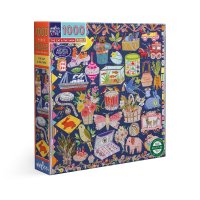 The Cat & The Yarn 1000 Piece Puzzle eeBoo