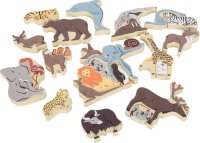 small foot Zvířecí puzzle dřevěné s písmenky abecedy