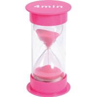 Přesýpací hodiny / časovač - 4 minuty (růžové)