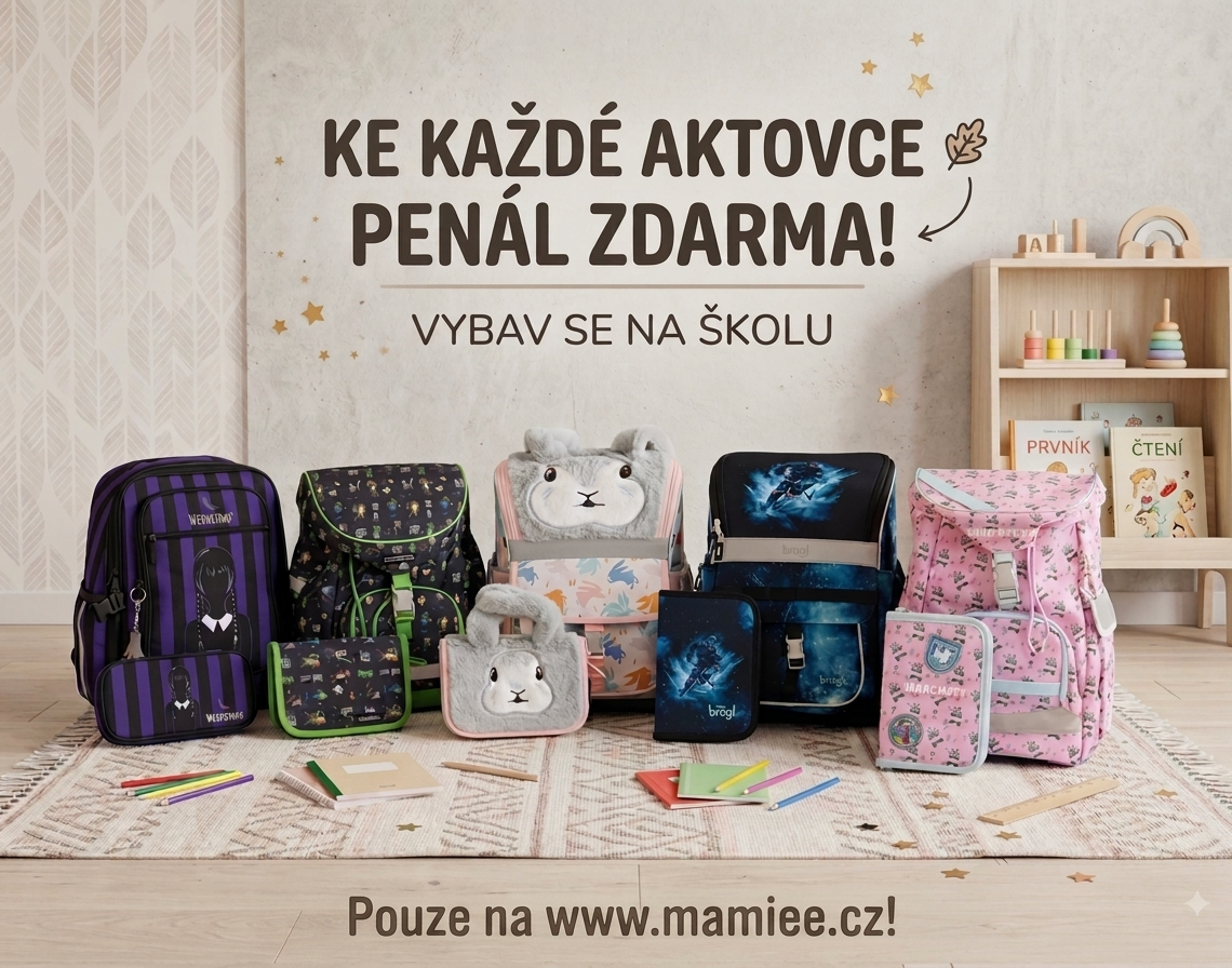 Penál ZDARMA, dle Vašeho výběru, ke každému školnímu batohu či aktovce značky Baagl