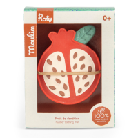 MOULIN ROTY Chrastítko z přírodního kaučuku Jablko