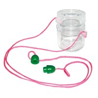 Malá uzavíratená nádobka s lupou na krk