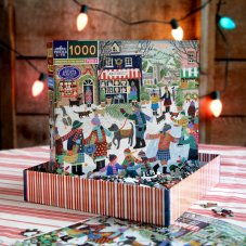 Christmas in the Square 1000 Piece Square Puzzle, eeBoo
