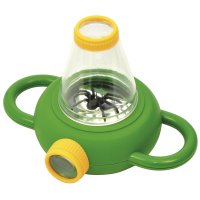 Pozorovací krabička na hmyz s lupou a madly a "vidím za roh" s pavoukem