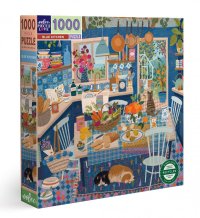 Puzzle Modrá kuchyň 1000 dílků, eeBoo